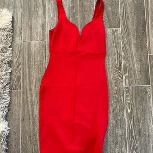 Fashion nova red dress, size small worn once!